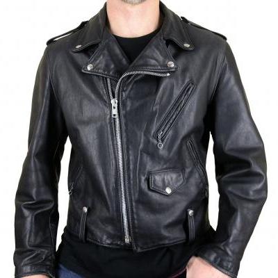 Handmade Custom New Men Rider Unique Brando Style Leather Jacket, men leather jacket, Leather jacket for men, Biker Leather Jacket, Motorcycle Jacket