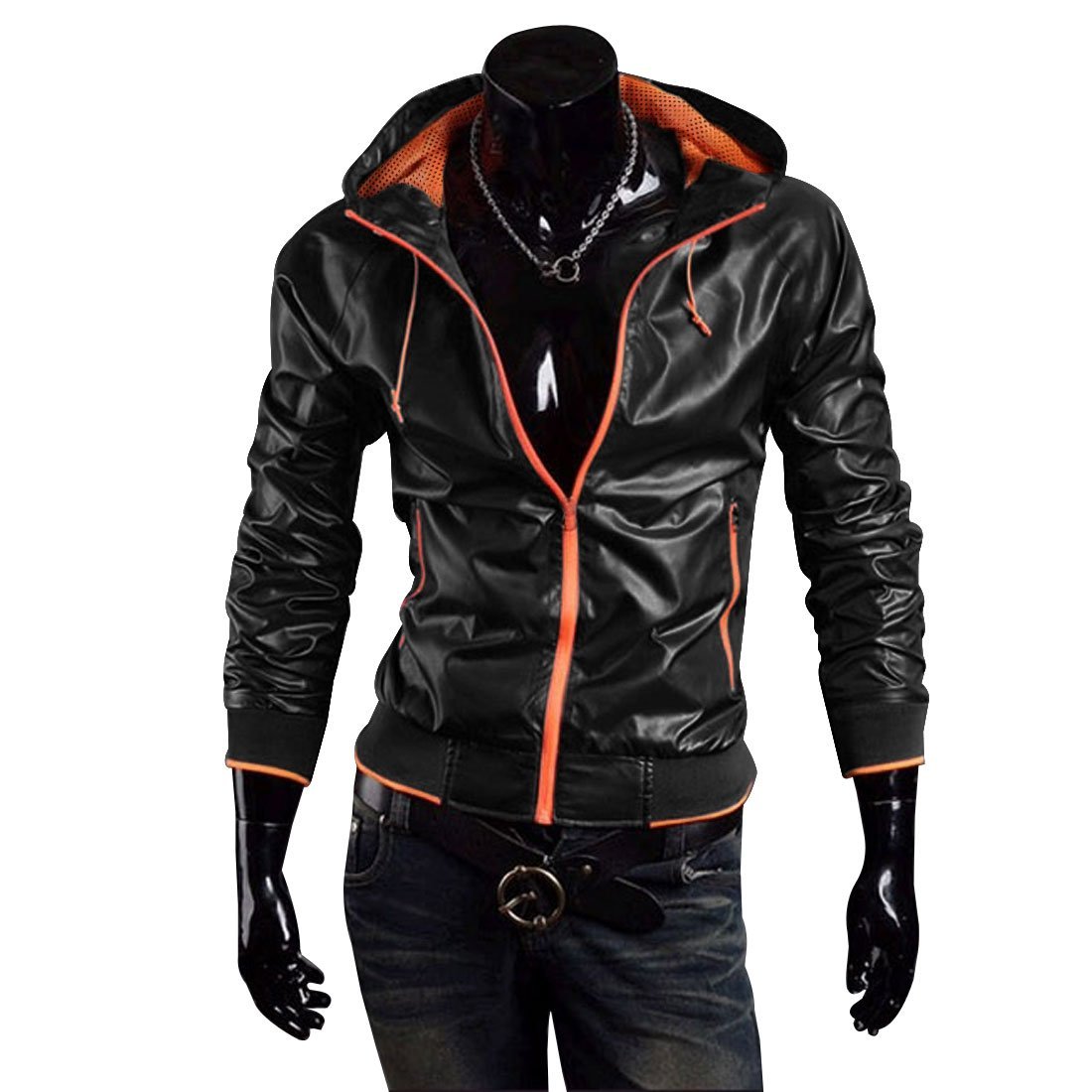 biker jacket hoodie