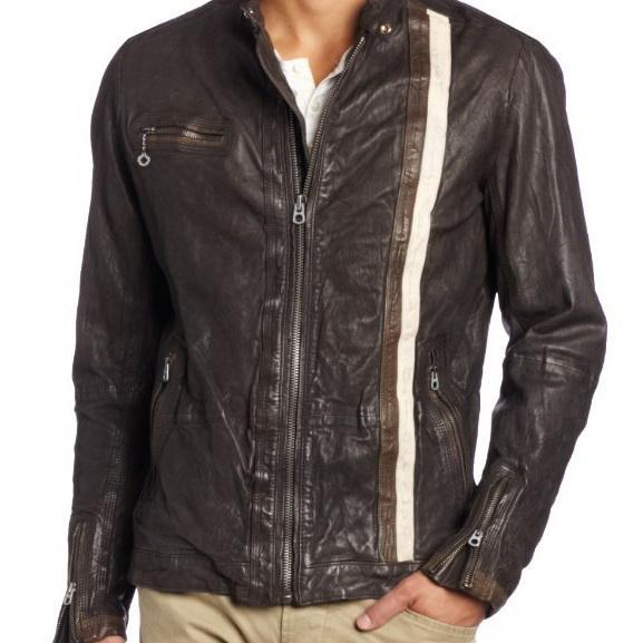 Handmade Custom New Men Vintage Style With Lining Leather Jacket, Men ...